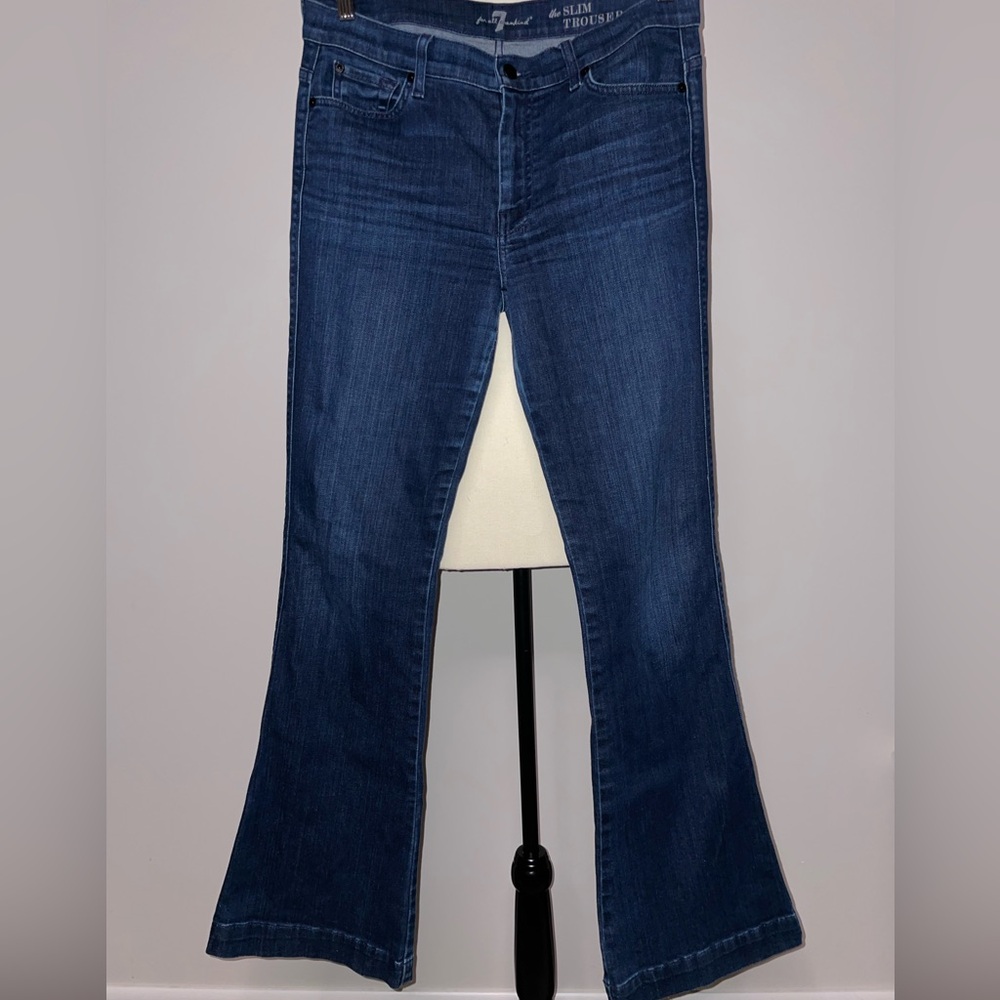 7 For All Mankind Full Length Flare Denim Jean